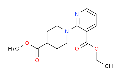 CAS No. 1185291-72-8, Ethyl 2-(4-(methoxycarbonyl)piperidin-1-yl)pyridine-3-carboxylate