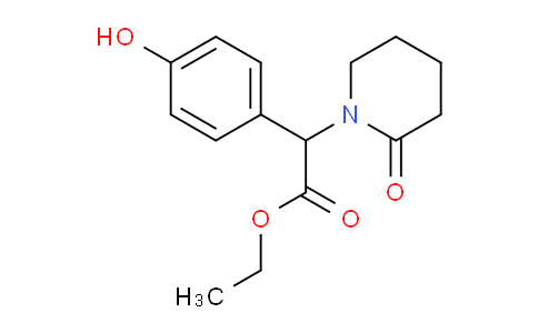 CAS No. 886493-63-6, Ethyl 2-(4-hydroxyphenyl)-2-(2-oxopiperidin-1-yl)acetate