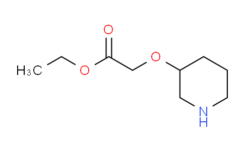 CAS No. 150594-55-1, Ethyl 2-(piperidin-3-yloxy)acetate
