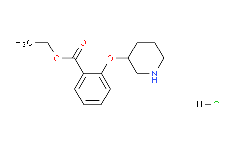 CAS No. 1220032-95-0, Ethyl 2-(piperidin-3-yloxy)benzoate hydrochloride