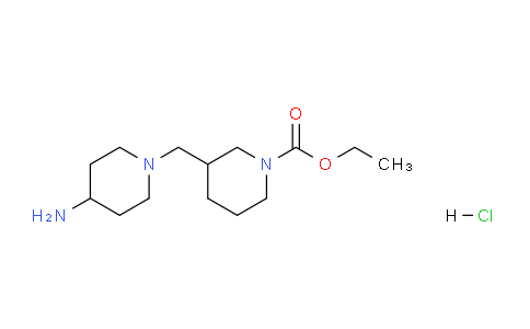 CAS No. 1211568-43-2, Ethyl 3-((4-aminopiperidin-1-yl)methyl)piperidine-1-carboxylate hydrochloride