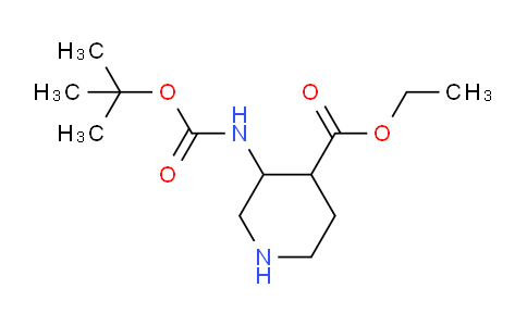 CAS No. 1708250-54-7, Ethyl 3-((tert-butoxycarbonyl)amino)piperidine-4-carboxylate