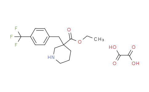 CAS No. 1198416-87-3, Ethyl 3-(4-(trifluoromethyl)benzyl)piperidine-3-carboxylate oxalate