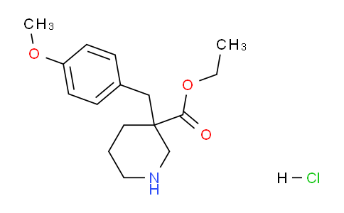 CAS No. 176524-06-4, Ethyl 3-(4-methoxybenzyl)piperidine-3-carboxylate hydrochloride
