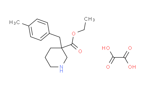 CAS No. 1170556-67-8, Ethyl 3-(4-methylbenzyl)piperidine-3-carboxylate oxalate