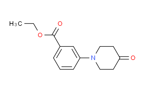 CAS No. 1956342-02-1, Ethyl 3-(4-oxopiperidin-1-yl)benzoate