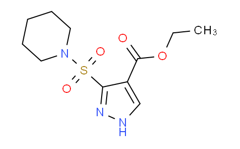 CAS No. 1229302-74-2, Ethyl 3-(piperidin-1-ylsulfonyl)-1H-pyrazole-4-carboxylate