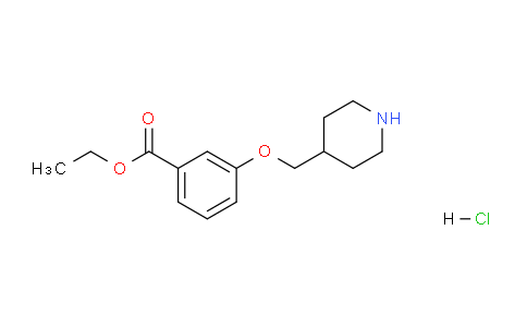 CAS No. 1219960-86-7, Ethyl 3-(piperidin-4-ylmethoxy)benzoate hydrochloride