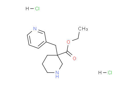 CAS No. 1188263-63-9, Ethyl 3-(pyridin-3-ylmethyl)piperidine-3-carboxylate dihydrochloride