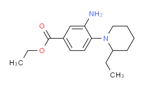 CAS No. 1220027-78-0, Ethyl 3-amino-4-(2-ethylpiperidin-1-yl)benzoate