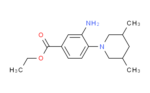 CAS No. 1304304-97-9, Ethyl 3-amino-4-(3,5-dimethylpiperidin-1-yl)benzoate