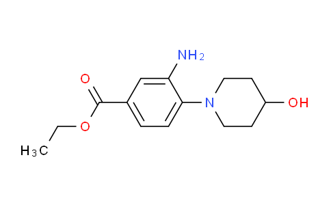 CAS No. 1219967-19-7, Ethyl 3-amino-4-(4-hydroxypiperidin-1-yl)benzoate