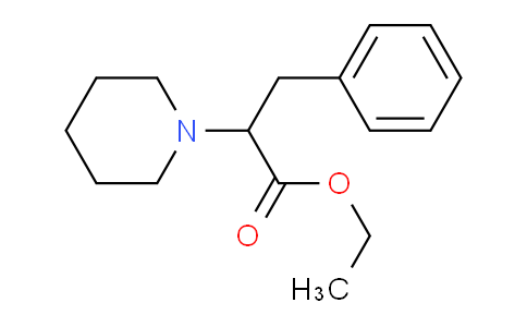 CAS No. 122806-10-4, Ethyl 3-phenyl-2-(piperidin-1-yl)propanoate