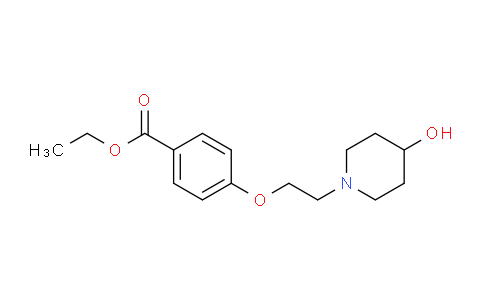 CAS No. 937601-92-8, Ethyl 4-(2-(4-hydroxypiperidin-1-yl)ethoxy)benzoate