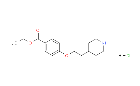 CAS No. 136125-47-8, Ethyl 4-(2-(piperidin-4-yl)ethoxy)benzoate hydrochloride