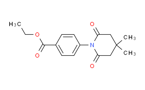 CAS No. 279692-23-8, Ethyl 4-(4,4-dimethyl-2,6-dioxopiperidin-1-yl)benzoate