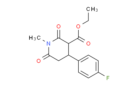 CAS No. 202534-94-9, Ethyl 4-(4-fluorophenyl)-1-methyl-2,6-dioxopiperidine-3-carboxylate