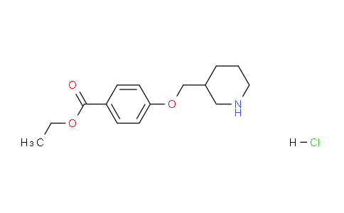 CAS No. 1219979-59-5, Ethyl 4-(piperidin-3-ylmethoxy)benzoate hydrochloride