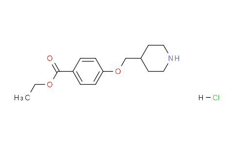 CAS No. 1219979-53-9, Ethyl 4-(piperidin-4-ylmethoxy)benzoate hydrochloride