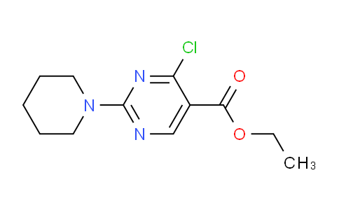 CAS No. 34750-24-8, Ethyl 4-chloro-2-(piperidin-1-yl)pyrimidine-5-carboxylate