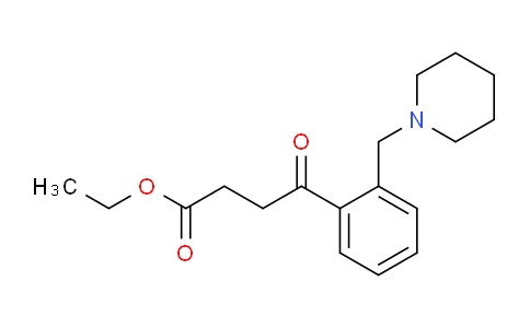 CAS No. 898773-91-6, Ethyl 4-oxo-4-[2-(piperidinomethyl)phenyl]butyrate