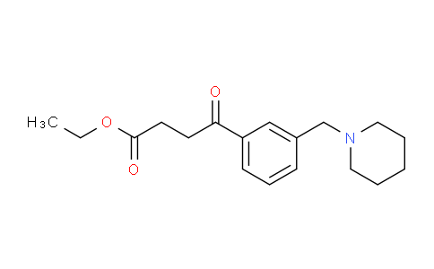 CAS No. 898793-74-3, Ethyl 4-oxo-4-[3-(piperidinomethyl)phenyl]butyrate
