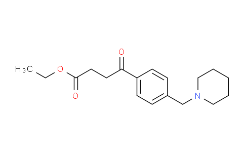 CAS No. 898775-79-6, Ethyl 4-oxo-4-[4-(piperidinomethyl)phenyl]butyrate