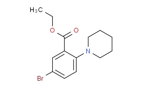CAS No. 1131587-87-5, Ethyl 5-bromo-2-(piperidin-1-yl)benzoate