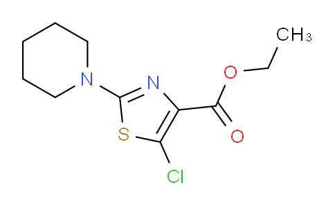 CAS No. 1403564-61-3, Ethyl 5-chloro-2-(piperidin-1-yl)thiazole-4-carboxylate
