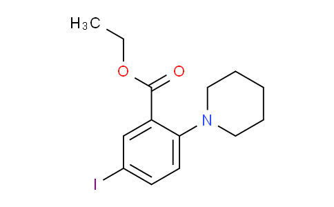 CAS No. 1131622-44-0, Ethyl 5-iodo-2-(piperidin-1-yl)benzoate