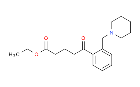 CAS No. 898773-93-8, Ethyl 5-oxo-5-[2-(piperidinomethyl)phenyl]valerate