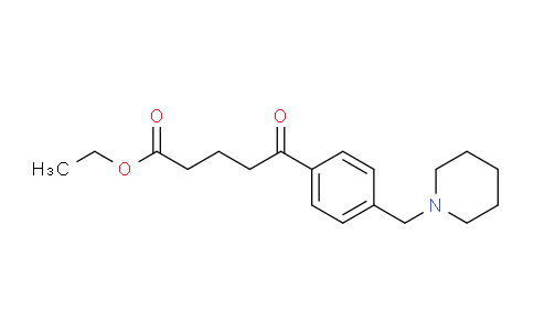 CAS No. 898775-81-0, Ethyl 5-oxo-5-[4-(piperidinomethyl)phenyl]valerate
