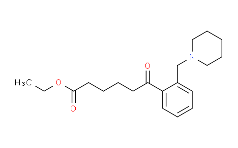 CAS No. 898773-95-0, Ethyl 6-oxo-6-[2-(piperidinomethyl)phenyl]hexanoate