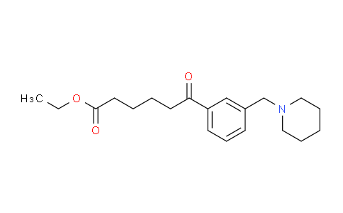 CAS No. 898793-80-1, Ethyl 6-oxo-6-[3-(piperidinomethyl)phenyl]hexanoate