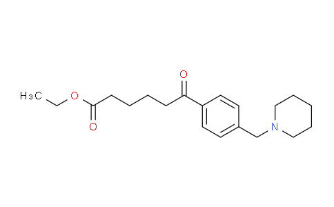 CAS No. 898775-83-2, Ethyl 6-oxo-6-[4-(piperidinomethyl)phenyl]hexanoate