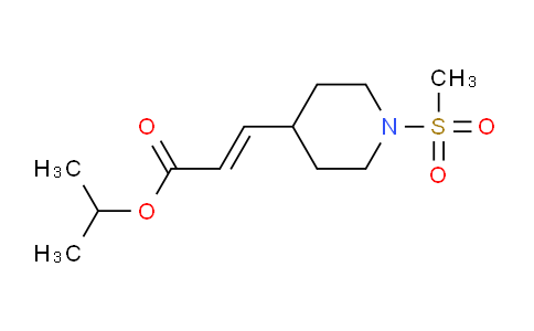 CAS No. 937282-79-6, Isopropyl 3-(1-(methylsulfonyl)piperidin-4-yl)acrylate