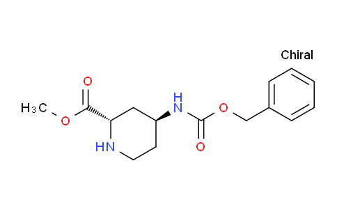 CAS No. 1255664-48-2, Methyl (2S,4S)-4-(benzyloxycarbonylamino)piperidine-2-carboxylate