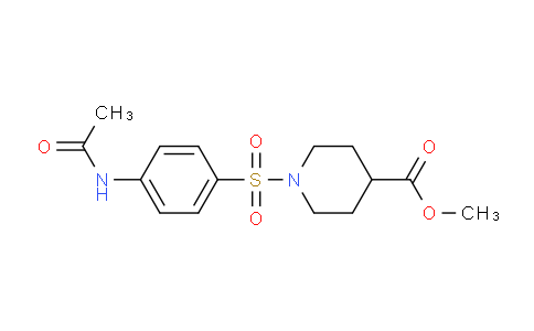 MC640404 | 303994-56-1 | Methyl 1-((4-acetamidophenyl)sulfonyl)piperidine-4-carboxylate