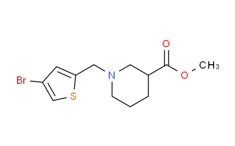 CAS No. 1548163-89-8, Methyl 1-((4-bromothiophen-2-yl)methyl)piperidine-3-carboxylate