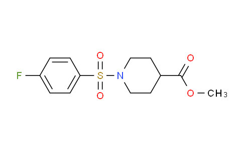 CAS No. 349624-64-2, Methyl 1-((4-fluorophenyl)sulfonyl)piperidine-4-carboxylate