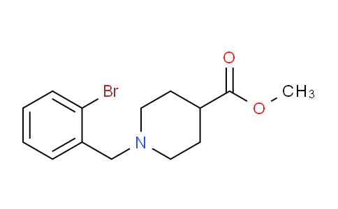CAS No. 1057273-26-3, Methyl 1-(2-bromobenzyl)piperidine-4-carboxylate
