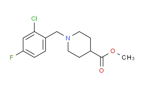 CAS No. 1057273-64-9, Methyl 1-(2-chloro-4-fluorobenzyl)piperidine-4-carboxylate
