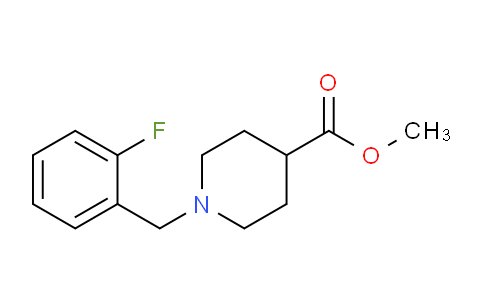 CAS No. 1057276-19-3, Methyl 1-(2-fluorobenzyl)piperidine-4-carboxylate