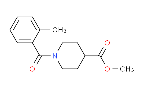 CAS No. 349618-05-9, Methyl 1-(2-methylbenzoyl)piperidine-4-carboxylate