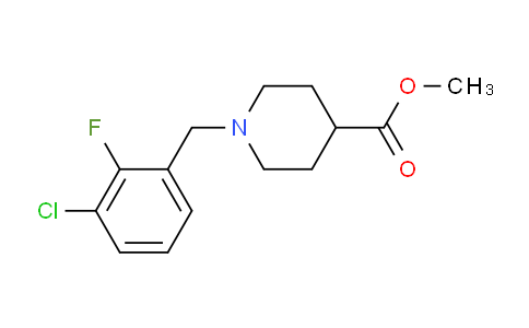 CAS No. 1443340-75-7, Methyl 1-(3-chloro-2-fluorobenzyl)piperidine-4-carboxylate