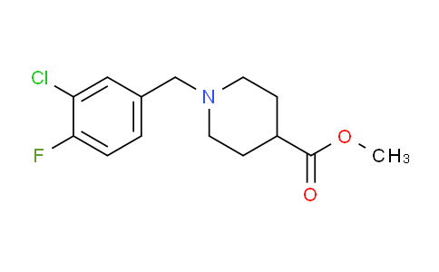 CAS No. 1443309-24-7, Methyl 1-(3-chloro-4-fluorobenzyl)piperidine-4-carboxylate