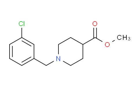 CAS No. 1057273-28-5, Methyl 1-(3-chlorobenzyl)piperidine-4-carboxylate