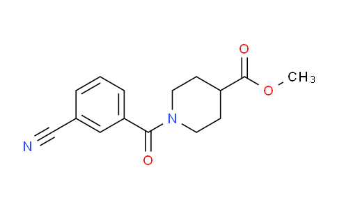 CAS No. 1017028-18-0, Methyl 1-(3-cyanobenzoyl)piperidine-4-carboxylate