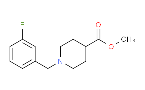 CAS No. 383146-94-9, Methyl 1-(3-fluorobenzyl)piperidine-4-carboxylate