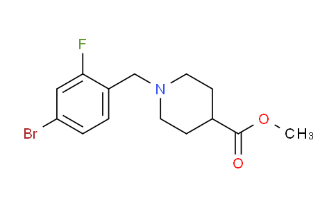 CAS No. 1302876-49-8, Methyl 1-(4-bromo-2-fluorobenzyl)piperidine-4-carboxylate